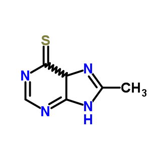 1,7-Dihydro-8-methyl-6h-purine-6-thioneStructure,1126-23-4Structure 1,7-Dihydro-8-methyl-6h-purine-6-thione Structure,1126-23-4Structure
