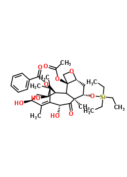 7-O-(三乙基硅烷基)-10-去乙?；鶟{果赤霉素III結構式_115437-18-8結構式