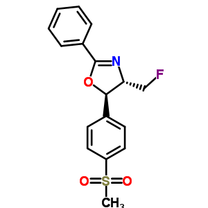 (4S,5r)-4-(氟甲基)-4,5-二氫-5-[4-(甲基磺?；?苯基]-2-苯基噁唑結構式_126428-97-5結構式