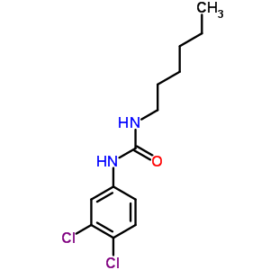 N-(3,4-二氯苯基)-N-己基-脲結構式_13041-39-9結構式