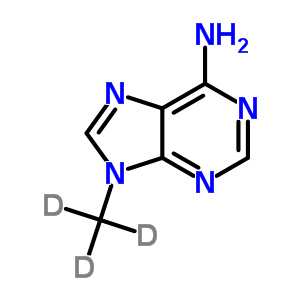 9-甲基腺嘌呤-d3結構式_130859-46-0結構式