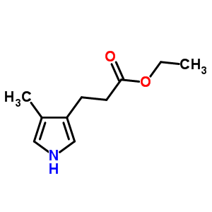 Ethyl3-(4-methyl-1h-pyrrol-3-yl)propanoateStructure,132281-90-4Structure Ethyl3-(4-methyl-1h-pyrrol-3-yl)propanoate Structure,132281-90-4Structure