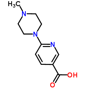 3-Pyridinecarboxylic acid, 6-(4-methyl-1-piperazinyl)-Structure,132521-70-1Structure 3-Pyridinecarboxylic acid, 6-(4-methyl-1-piperazinyl)- Structure,132521-70-1Structure