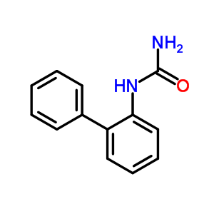 (2-苯基苯基)脲結(jié)構(gòu)式_13262-46-9結(jié)構(gòu)式