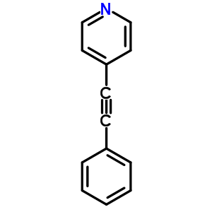 4-(苯基乙炔)吡啶結(jié)構(gòu)式_13295-94-8結(jié)構(gòu)式