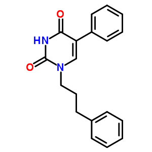 5-Phenyl-1-(3-phenylpropyl)pyrimidine-2,4-dioneStructure,13345-02-3Structure 5-Phenyl-1-(3-phenylpropyl)pyrimidine-2,4-dione Structure,13345-02-3Structure