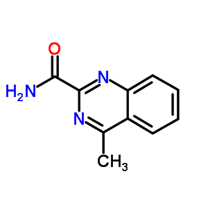 2-Quinazolinecarboxamide,4-methyl-Structure,13535-92-7Structure 2-Quinazolinecarboxamide,4-methyl- Structure,13535-92-7Structure