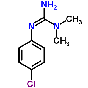 Guanidine,n-(4-chlorophenyl)-n,n-dimethyl-Structure,13636-26-5Structure Guanidine,n-(4-chlorophenyl)-n,n-dimethyl- Structure,13636-26-5Structure