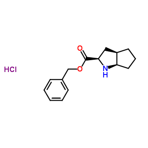 (R,r,r)-2-氮雜雙環(huán)[3.3.0]辛烷-3-羧酸芐酯鹽酸鹽結(jié)構(gòu)式_138877-09-5結(jié)構(gòu)式