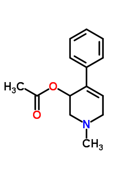 3-Pyridinol,1,2,3,6-tetrahydro-1-methyl-4-phenyl-, 3-acetateStructure,14164-56-8Structure 3-Pyridinol,1,2,3,6-tetrahydro-1-methyl-4-phenyl-, 3-acetate Structure,14164-56-8Structure