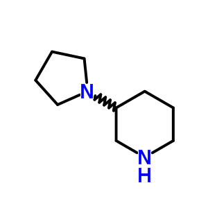 3-吡咯烷-1-哌啶結(jié)構(gòu)式_144243-28-7結(jié)構(gòu)式