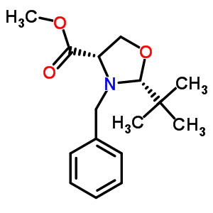 (2R,4S)-N-芐基-2-叔丁基噁唑啉-4-羧酸甲酯結(jié)構(gòu)式_145451-89-4結(jié)構(gòu)式
