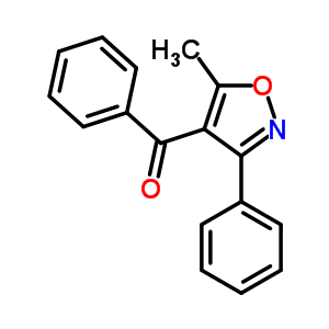 Methanone,(5-methyl-3-phenyl-4-isoxazolyl)phenyl-Structure,14677-93-1Structure Methanone,(5-methyl-3-phenyl-4-isoxazolyl)phenyl- Structure,14677-93-1Structure