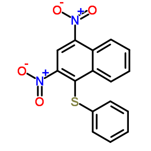 Naphthalene,2,4-dinitro-1-(phenylthio)-Structure,14723-61-6Structure Naphthalene,2,4-dinitro-1-(phenylthio)- Structure,14723-61-6Structure