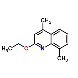 Quinoline,2-ethoxy-4,8-dimethyl-Structure,15113-01-6Structure Quinoline,2-ethoxy-4,8-dimethyl- Structure,15113-01-6Structure