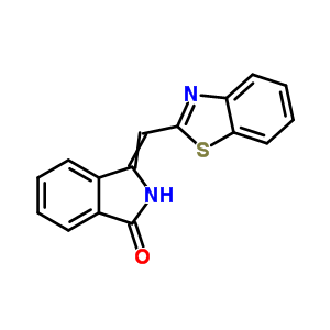 1H-isoindol-1-one,3-(2-benzothiazolylmethylene)-2,3-dihydro-Structure,15302-67-7Structure 1H-isoindol-1-one,3-(2-benzothiazolylmethylene)-2,3-dihydro- Structure,15302-67-7Structure