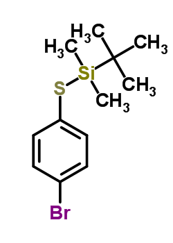 (4-Bromophenylthio)dimethyl-tert-butylsilaneStructure,153312-70-0Structure (4-Bromophenylthio)dimethyl-tert-butylsilane Structure,153312-70-0Structure