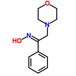 (1E)-2-(4-嗎啉)-1-苯基乙酮肟結(jié)構(gòu)式_15437-09-9結(jié)構(gòu)式