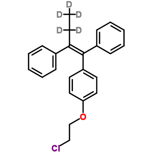 (Z)-1-[4-(2-Chloroethoxyphenyl]-1,2-diphenyl-1-butene-4,4,5,5,5-d5 Structure,157738-49-3Structure