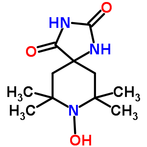 rac-2,2,6,6-四甲基哌啶-N-氧基l-4, 4-(5-螺乙內(nèi)酰脲)結(jié)構(gòu)式_15871-56-4結(jié)構(gòu)式