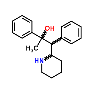 2-Piperidineethanol, a-methyl-a,b-diphenyl-Structure,16162-97-3Structure 2-Piperidineethanol, a-methyl-a,b-diphenyl- Structure,16162-97-3Structure