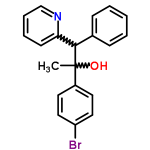 2-Pyridineethanol, a-(4-bromophenyl)-a-methyl-b-phenyl-Structure,16164-06-0Structure 2-Pyridineethanol, a-(4-bromophenyl)-a-methyl-b-phenyl- Structure,16164-06-0Structure