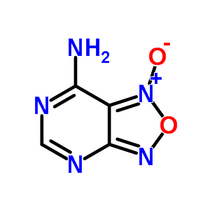 [1,2,5]噁二唑并[3,4-d]嘧啶-7-胺,1-氧化物結(jié)構式_16206-18-1結(jié)構式