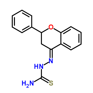 Hydrazinecarbothioamide,2-(2,3-dihydro-2-phenyl-4h-1-benzopyran-4-ylidene)-Structure,16281-60-0Structure Hydrazinecarbothioamide,2-(2,3-dihydro-2-phenyl-4h-1-benzopyran-4-ylidene)- Structure,16281-60-0Structure