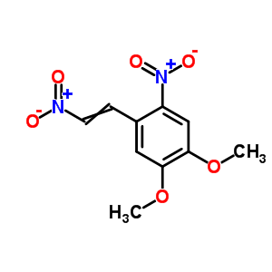 Benzene,1,2-dimethoxy-4-nitro-5-(2-nitroethenyl)-Structure,16551-84-1Structure Benzene,1,2-dimethoxy-4-nitro-5-(2-nitroethenyl)- Structure,16551-84-1Structure