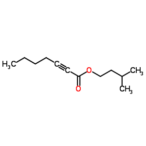 2-Heptynoic acid,3-methylbutyl esterStructure,16596-74-0Structure 2-Heptynoic acid,3-methylbutyl ester Structure,16596-74-0Structure