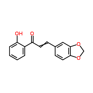 2-Propen-1-one,3-(1,3-benzodioxol-5-yl)-1-(2-hydroxyphenyl)-Structure,16669-99-1Structure 2-Propen-1-one,3-(1,3-benzodioxol-5-yl)-1-(2-hydroxyphenyl)- Structure,16669-99-1Structure