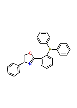 (4R)-2-[2-(二苯基膦基)苯基]-4-苯基-4,5-二氫-1,3-惡唑結(jié)構(gòu)式_167171-03-1結(jié)構(gòu)式