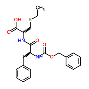 L-(8CI)-N-(N-羧基-3-苯基-D-丙氨?；?-3-(乙基硫代)-丙氨酸 N-芐酯結(jié)構(gòu)式_17445-52-2結(jié)構(gòu)式