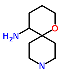 1-噁-9-氮雜螺[5.5]十一烷-5-胺結(jié)構(gòu)式_174469-94-4結(jié)構(gòu)式