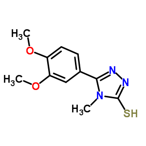 5-(3,4-Dimethoxyphenyl)-4-methyl-4H-1,2,4-triazole-3-thiolStructure,174573-92-3Structure 5-(3,4-Dimethoxyphenyl)-4-methyl-4H-1,2,4-triazole-3-thiol Structure,174573-92-3Structure