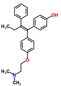 (E)-4-羥基他莫昔芬結(jié)構(gòu)式_174592-47-3結(jié)構(gòu)式