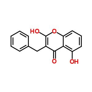 3-Benzyl-2,5-dihydroxy-chromen-4-oneStructure,1795-39-7Structure 3-Benzyl-2,5-dihydroxy-chromen-4-one Structure,1795-39-7Structure