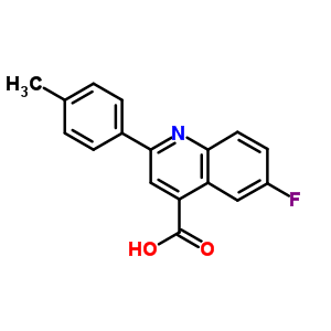 4-Quinolinecarboxylicacid, 6-fluoro-2-(4-methylphenyl)-Structure,18060-42-9Structure 4-Quinolinecarboxylicacid, 6-fluoro-2-(4-methylphenyl)- Structure,18060-42-9Structure