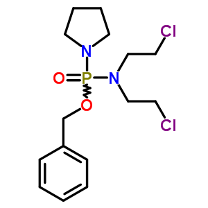 2-氯-n-(2-氯乙基)-n-(苯基甲氧基-吡咯烷-1-基-膦)乙胺結(jié)構(gòu)式_18228-81-4結(jié)構(gòu)式