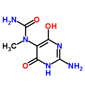 1-(2-Amino-4-hydroxy-6-oxo-1h-pyrimidin-5-yl)-1-methyl-ureaStructure,1828-67-7Structure 1-(2-Amino-4-hydroxy-6-oxo-1h-pyrimidin-5-yl)-1-methyl-urea Structure,1828-67-7Structure