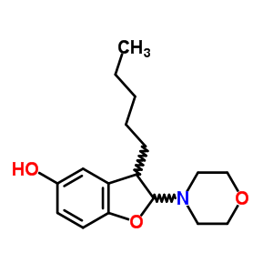2-Morpholin-4-yl-3-pentyl-2,3-dihydrobenzofuran-5-olStructure,1886-41-5Structure 2-Morpholin-4-yl-3-pentyl-2,3-dihydrobenzofuran-5-ol Structure,1886-41-5Structure