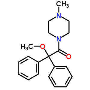 2-Methoxy-1-(4-methylpiperazin-1-yl)-2,2-diphenyl-ethanoneStructure,19178-73-5Structure 2-Methoxy-1-(4-methylpiperazin-1-yl)-2,2-diphenyl-ethanone Structure,19178-73-5Structure
