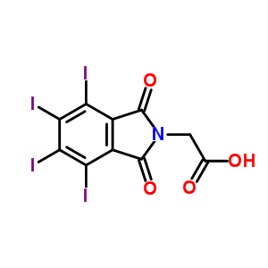 (4,5,6,7-Tetraiodo-1,3-dioxo-1,3-dihydro-2h-isoindol-2-yl)acetic acidStructure,19231-60-8Structure (4,5,6,7-Tetraiodo-1,3-dioxo-1,3-dihydro-2h-isoindol-2-yl)acetic acid Structure,19231-60-8Structure