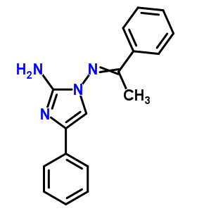 4-Phenyl-1-(1-phenylethylideneamino)imidazol-2-amineStructure,19933-44-9Structure 4-Phenyl-1-(1-phenylethylideneamino)imidazol-2-amine Structure,19933-44-9Structure
