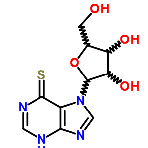 6H-purine-6-thione,1,7-dihydro-7-b-d-ribofuranosyl-Structure,20187-89-7Structure 6H-purine-6-thione,1,7-dihydro-7-b-d-ribofuranosyl- Structure,20187-89-7Structure