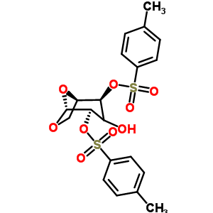1,6-脫水-2,4-二鄰對甲苯磺?；?beta-d-吡喃葡萄糖結(jié)構(gòu)式_20204-80-2結(jié)構(gòu)式