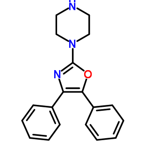 4,5-Diphenyl -2-(1-piperazinyl )oxazoleStructure,20503-87-1Structure 4,5-Diphenyl -2-(1-piperazinyl )oxazole Structure,20503-87-1Structure