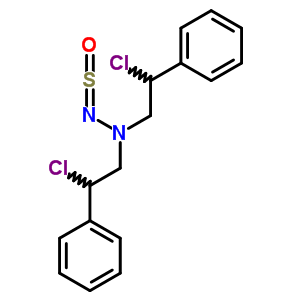 2-氯-n-(2-氯-2-苯基-乙基)-2-苯基-n-(亞磺?；被?乙胺結(jié)構(gòu)式_20570-07-4結(jié)構(gòu)式