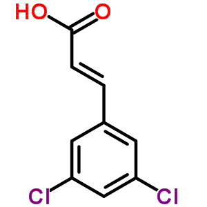 (E)-3-(3,5-二氯苯基)丙酸結(jié)構(gòu)式_20595-53-3結(jié)構(gòu)式