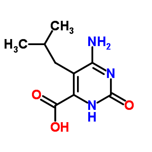 6-Amino-5-(2-methylpropyl)-2-oxo-3h-pyrimidine-4-carboxylic acidStructure,20865-56-9Structure 6-Amino-5-(2-methylpropyl)-2-oxo-3h-pyrimidine-4-carboxylic acid Structure,20865-56-9Structure